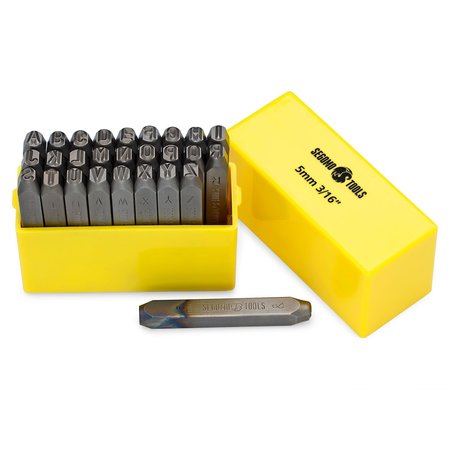 SEGOMO TOOLS 27 Piece 5MM 3/16 Inch (Letters: A-Z) Professional Letter Punch Stamp Set LETTER316